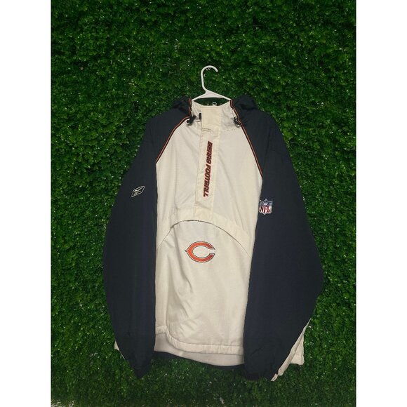 Vintage Chicago Bears Jacket, Adult Mens XL, NFL Football, Can be Cropped, Made